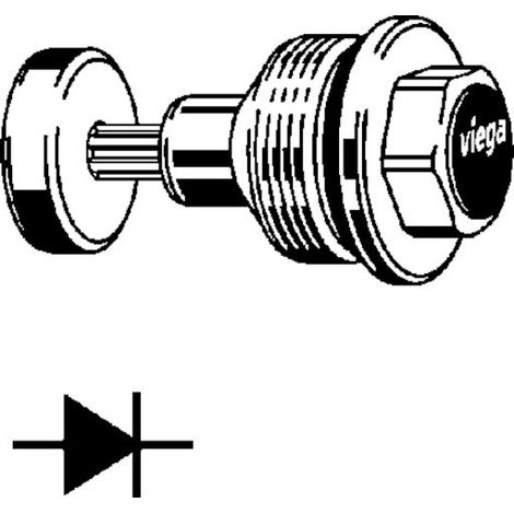 VIEGA 757663 Tête de vanne Easytop (1/3)