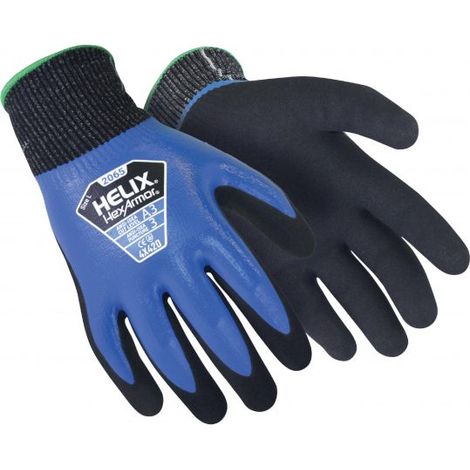 Gants de manutention Uvex taille 12, XXXL, Résistance abrasion et coupures, Bleu ( Prix pour 1 paire )