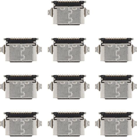 Sold in packs of 10 single-ended plugs, compatible with TCL Tab 10s 9081 and 9080 tablets. (1/4)