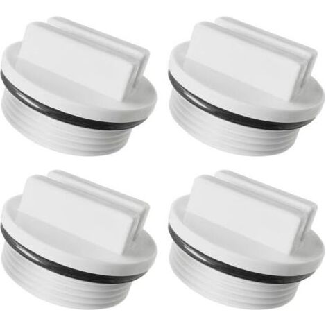 Pair Bouchon Piscine Hiver - 4 pièces, Bouchon Piscine Hiver PVC 1.5 Pouces Joint Torique - Clapet Skimmer (1/4)