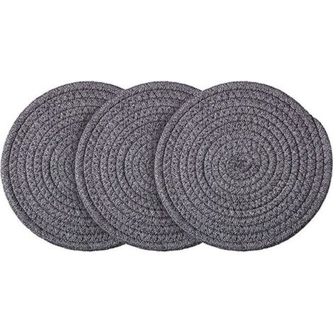 tapis chauffants gris foncé pour comptoirs de cuisine, tapis chauffants en coton(coton gris foncé 12cm)
