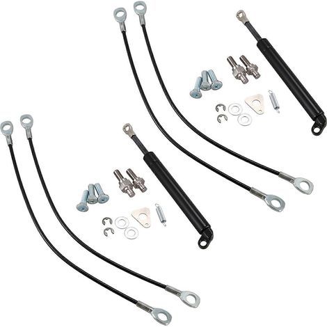 2x Heckklappen-Gasdruckdämpfer für Isuzu D-Max ab 2012/2015, Edelstahl, Gasdruckfeder mit sanfter Dämpfung (1/5)