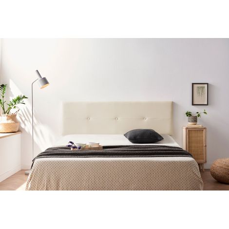 Moonia – Testiera imbottita similpelle 170x50x5 cm – Struttura in pino galiziano – Facile da pulire – Uso interno (1/5)