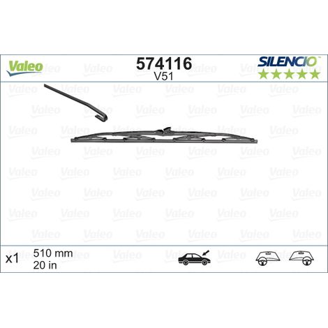 Balai d'essuie-glace VALEO 574116 (1/4)