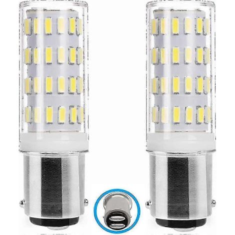 Ampoule LED BA15D 6000K Blanc Froid, 5W Double Contact à Baïonnette, Équivalent 50W pour Appareils 12V-24V (1/4)