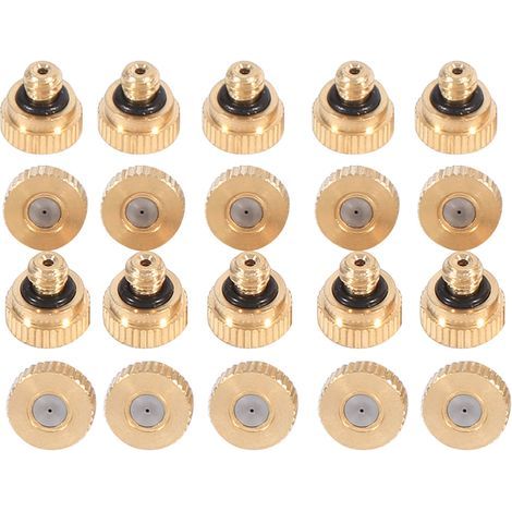 SJLERST Buses de brumisation en laiton pour système de refroidissement (0,4 mm) 10/24 UNC Garden 20 pièces (1/5)