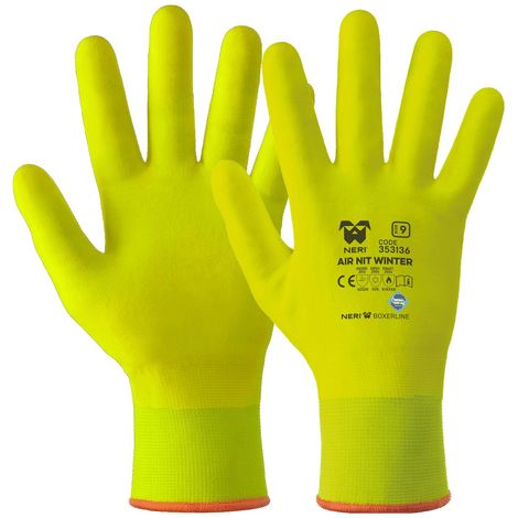 GUANTO PROFESSIONALE INVERNALE 'AIR NIT WINTER' NERI Tg. 8 - 12 paia- NERI