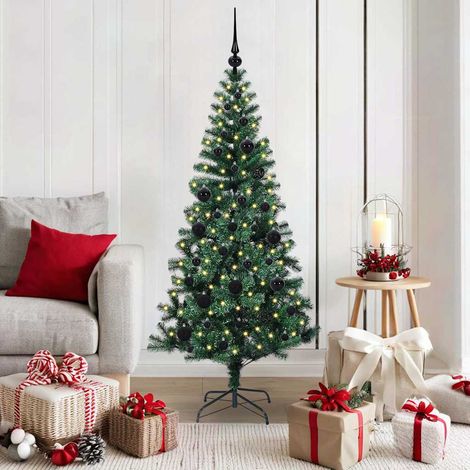 Künstlicher vorbeleuchteter Weihnachtsbaum Grün 150 cm