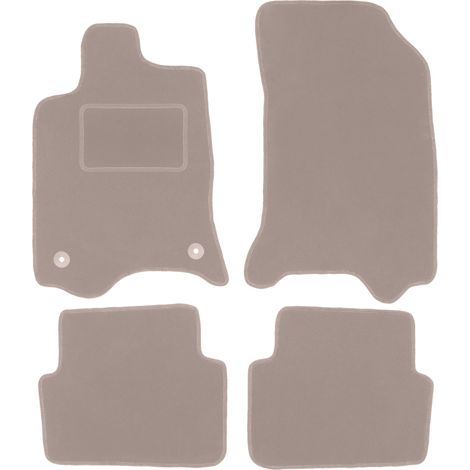 Beige Veloursmatten für: Renault Laguna II Kombi, Liftback (2001-2007)