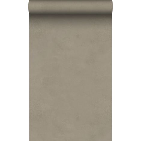 papier peint enduit d'argile taupe - Origin Wallcoverings