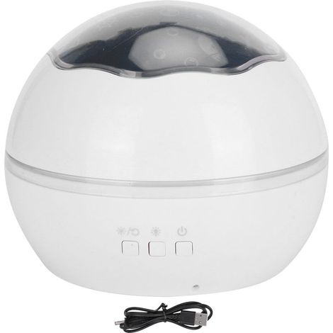 LED night lamp of Projection romantique 8 Modes of color decoration of room USB powered by battery white (1/5)