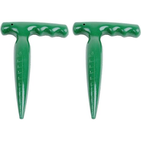 Lot de 2 outils de jardinage : plantoir, emporte-pièce, distributeur de graines (1/5)