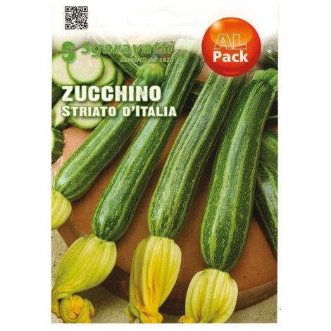 SEMI PER ORTAGGI E VEGETALI zucchino striato d'Italia 10 PZ