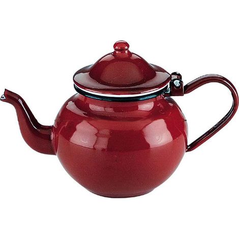 ibili 8411922003505 Teekanne rot 0,5 Liter emaillierter Stahl