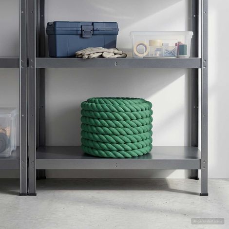 vidaXL Corde en coton 30 mm 10 m Vert 100% Coton (1/5)