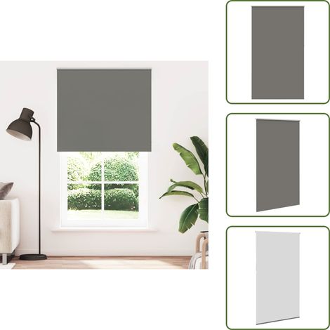 Verdunkelungsrollo Grau 125x230cm Stoffbreite 121,6cm Polyester - Verdunkelungsrollo - Verdunkelungsrollos - Rollo - Verdunklungsrollo (1/5)