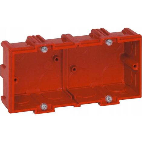 Einbaukasten Legrand Batibox rot 40 mm Kunststoff