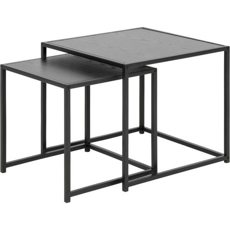 Conjunto mesa de centro Norsica Sevferi 185 , 45x50x50cm, Diámetro: 0, Aglomerado laminado, Angular