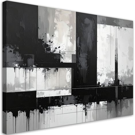 Wandbild Schwarz weiße moderne Abstrakt 45x30 (1/5)