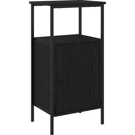 Maison Exclusive - Armario de Noche Roble Negro 41 x 31 x 80 cm