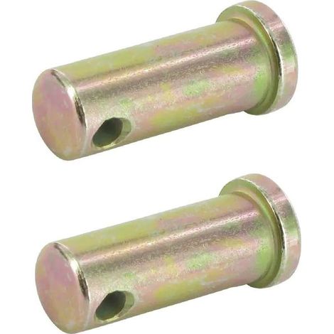 Cyclingcolors – Axe d'attelage 14mm x 38mm – Lot de 2 – Pour remorque, tracteur et camion – Connexion robuste et fiable – Goupille de sécurité incluse
