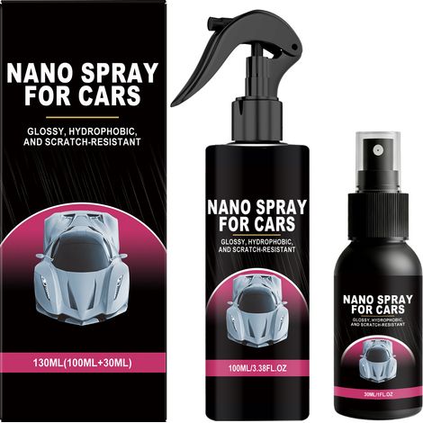 Nano-Beschichtungsspray für Fahrzeuge – Praktische tägliche Reinigung, Politur, Aufhellung und Schutz – 100 ml × 1 + 30 ml × 1 -- BIEMMEDUE (1/5)