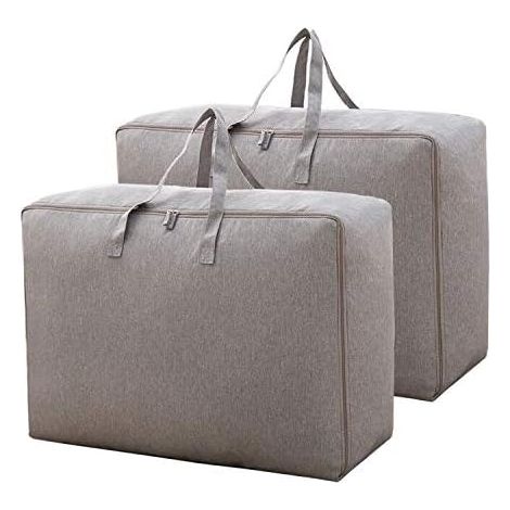 Organizer für Decken oder Kleidung, sicheres und stabiles Material, langlebig, multifunktional, feuchtigkeitsbeständig (Grau – 2 Stück, 60 x 50 x 28 cm) (1/4)