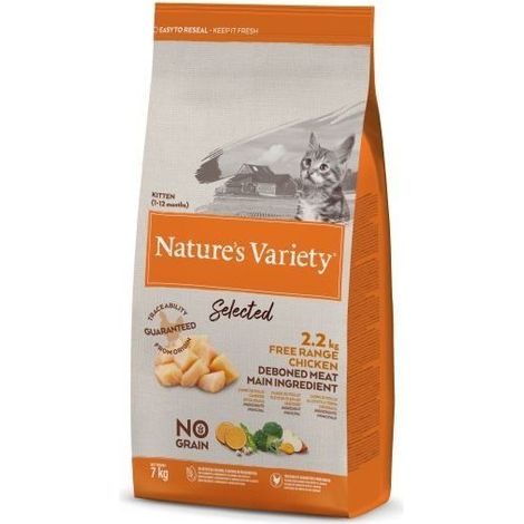 Croquette chat nv sel poulet 1,25 kg (1/2)