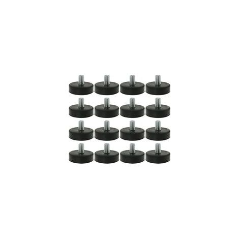 16pcs Pieds de Nivellement Meuble Réglable Pied Réglable Patin de meuble Jambe Pied de Table Chaise Base Protection Plancher M10 x 15 x 42mm H254 (1/5)