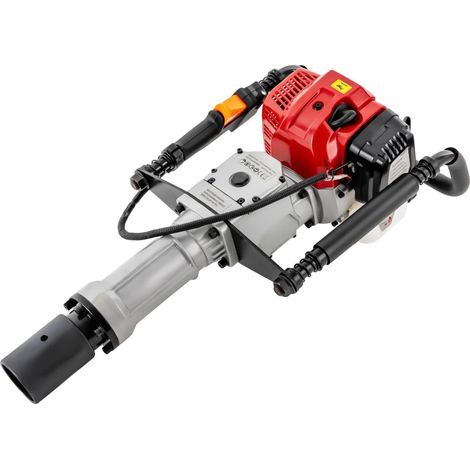 Pilonneuse à essence 1900W 52cc, système d'absorption des chocs, 2 têtes de frappe 55-70mm, machine de pilotage professionnelle pour clôtures et vignobles (1/5)