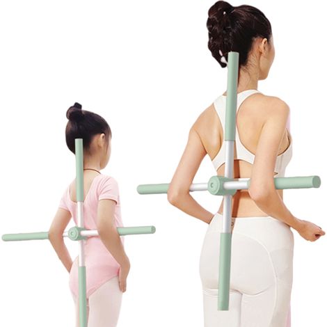 Bâton de yoga extensible correcteur de posture, outil de redressement du dos (1/5)