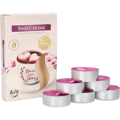 KOTARBAU Lot de 6 bougies chauffe-plat parfumées Sweet Home - Durée de combustion : 4 heures (1/5)