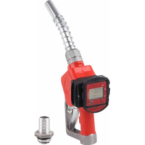Pistolet de remplissage numérique pour gasoil, diesel, kérosène et essence avec débitmètre intégré, buse de carburant de précision. (1/5)