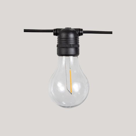 LED Außenlichterkette E27 LED 2700 K warmweißes Licht IP44 Modern Außenlichterkette Lichtergirlande Garten Terrasse (1/3)