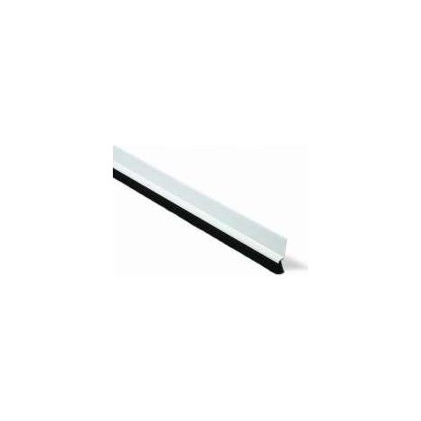 FPLUS burlete adhesivo blanco.1 mt. , Burlete bajo puerta. 100 cm. Pelo 13 mm Adhesivo. Blister 1 tira (1/2)