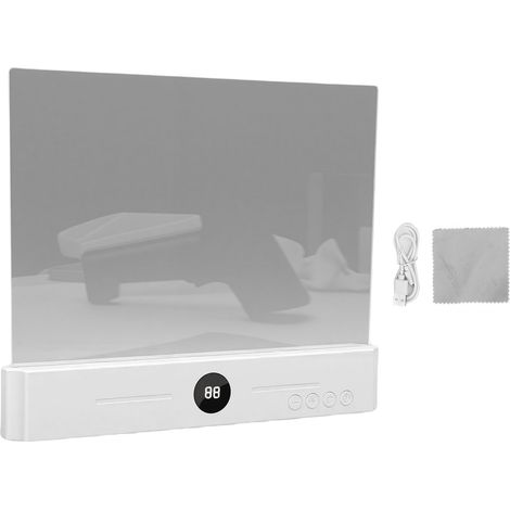 Lampe LED plate pour livre, Rechargeable, 3 couleurs, intensité variable, avec minuterie, pour étude en dortoir à domicile (1/5)