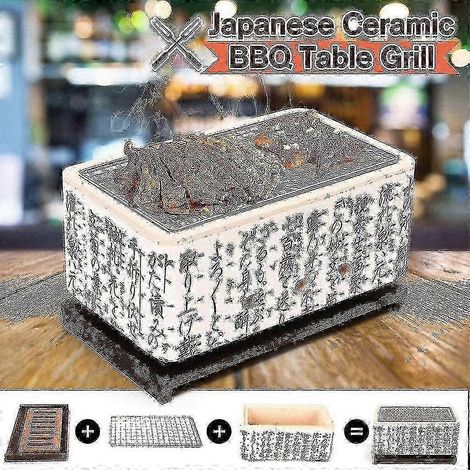 Poêle à charbon portable de style japonais compatible avec les repas en extérieur et en intérieur (1/2)
