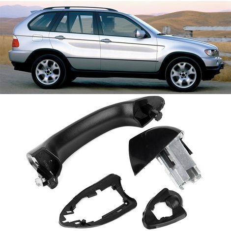 Poignée de porte extérieure arrière gauche pour BMW E53 X5 2000-2006, référence 51218243617, pièce extérieure de remplacement (1/5)