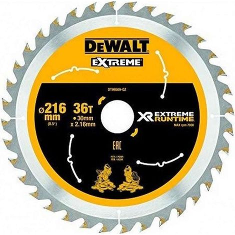 Banyo – Lame de scie circulaire 216mm – 36 dents – Alésage 30mm – Carbure de tungstène – Pour bois dur et métal
