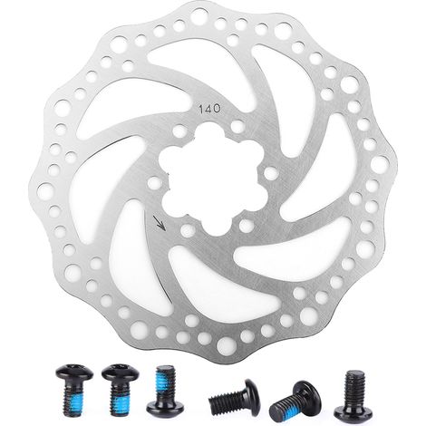 Disque de frein en acier inoxydable pour vélo de montagne, plaquette de frein, pièce de freinage (140mm) (1/5)