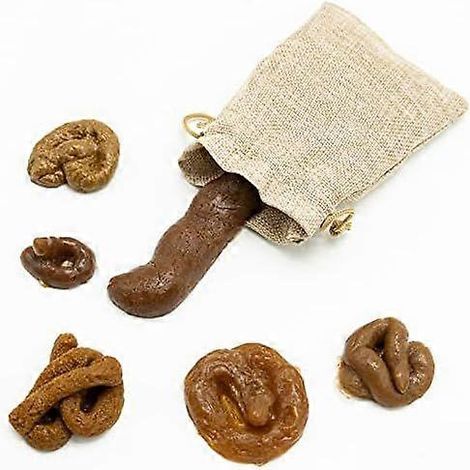 Lot de 6 fausses crottes réalistes et douces pour chien, idéales pour Halloween et autres farces dégoûtantes. (1/5)