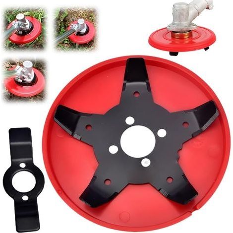 Weeding Device, Universal Trimmer Head, Brush Cutter Accessories, Steel Wire Lawn Cutting Head for Lawn Mower (1) (1/5)