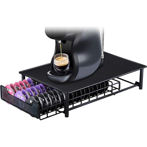Cajón para cápsulas de café, compatible con cápsulas Tassimo, para 54 cápsulas, dispensador de cápsulas de café, soporte para cajones apilable