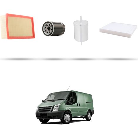 Kit tagliando 4 filtri compatibile con Ford Transit 2007 2.3 16v 107kw dal 2006 (1/5)