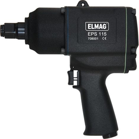 elmag 44712 llave de impacto neumática negra industrial