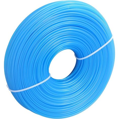 Brush Cutter Wire, 1.6mm x 100m Lawn Edging Cutting Wire Spool Round Nylon Replacement Wire for Park, Garden, Yard, Lawn, Grass and Weeds (Blue) (1/5)