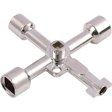 Clé multifonction à quatre voies, clé triangulaire pour la poubelle, hayon électrique