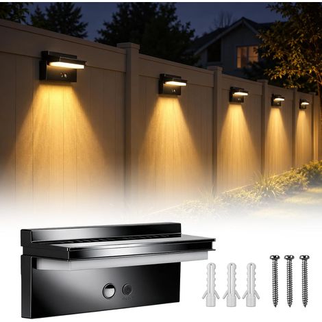 Lampe Solaire Extérieur Détecteur De Mouvement: Projecteur Mural étanche à énergie Solaire, Sécurité Sans Fil Lampe Mural Applique Exterieur 4 Modes Pour Garage, Jardin, Patio (1/5)