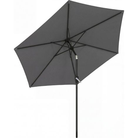 Sonnenschirm 270 cm knickbar Balkonschirm mit Kurbel UV 50+ Gartenschirm Dunkelgrau
On-Site