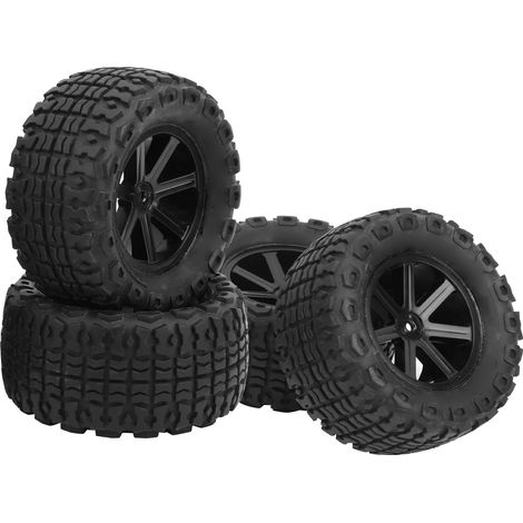 Vierkant-Gummireifen für 1/10 RC-Auto, Geländefahrzeug, für HIMOTO DREKKER (schwarz 10056) (1/5)